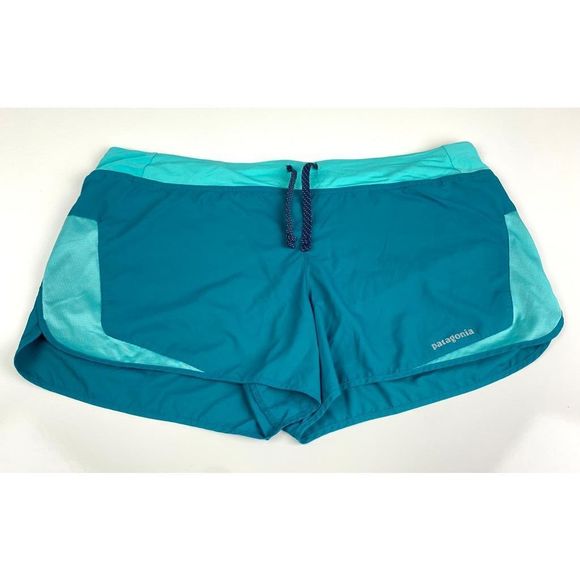 Patagonia Pants - Patagonia Running Shorts Womens Size Large Green Athleisure Summer